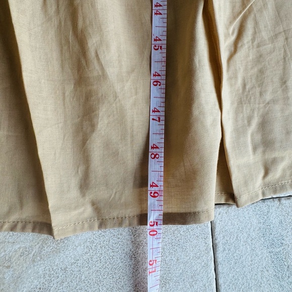 Maxi Dress Color Carmel nude Style trim tiered sleeveless. Brand New - Picture 11 of 11